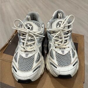 Axel Arigato Kids White and Gray Sneakers